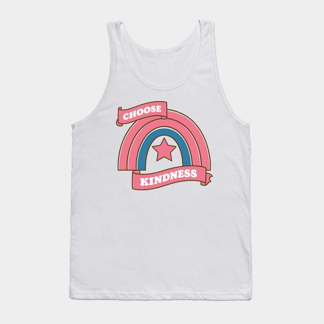 Choose Kind pink rainbow Tank Top by Aldrvnd